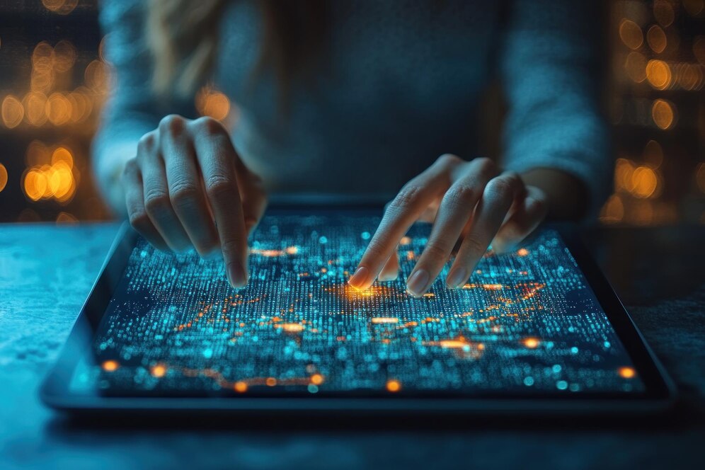 woman-using-tablet-with-digital-interface_555601-16847